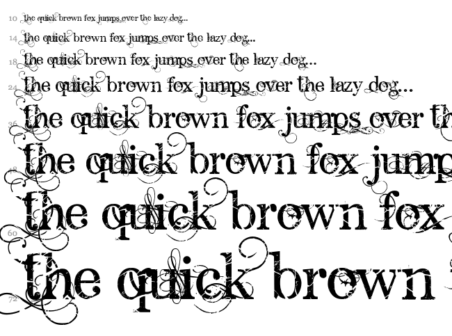 Angelic Peace font waterfall